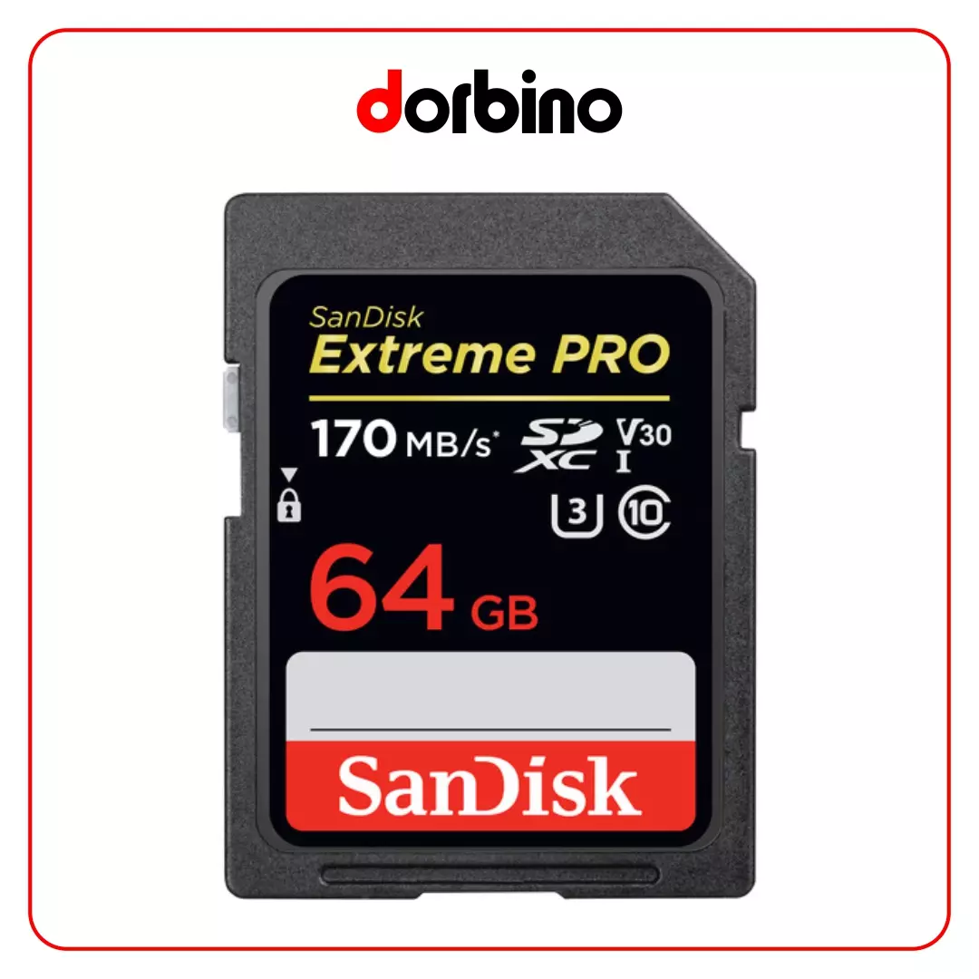 کارت حافظه SanDisk 64GB Extreme PRO UHS-I SDXC Memory Card