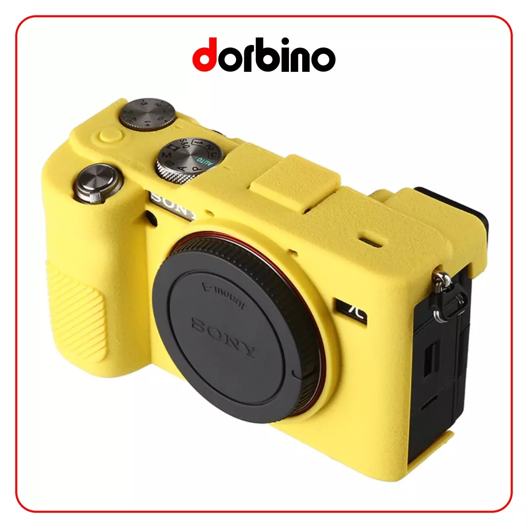 کاور سیلیکونی دوربین سونی A7C رنگ زرد