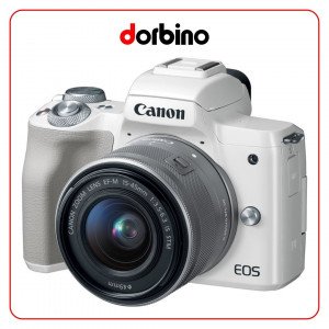 دوربین عکاسی کانن Canon EOS M50 Mirrorless Camera with 15-45mm Lens (White)