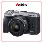 دوربین عکاسی کانن Canon EOS M6 Mark II Mirrorless Camera with 15-45mm Lens and EVF (Silver)