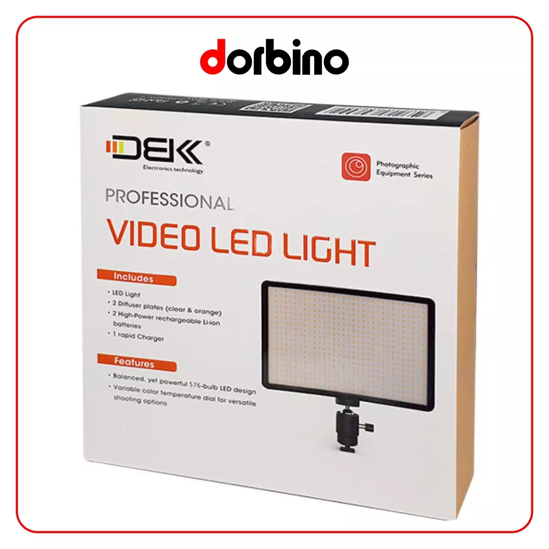 نور ثابت دی بی کی DBK Video Light SMD 600